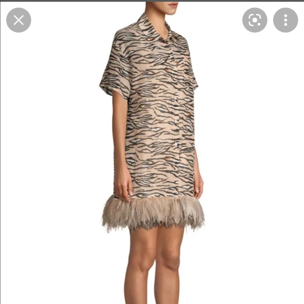 LA SUPERBE TIGER FEATHER DRESS